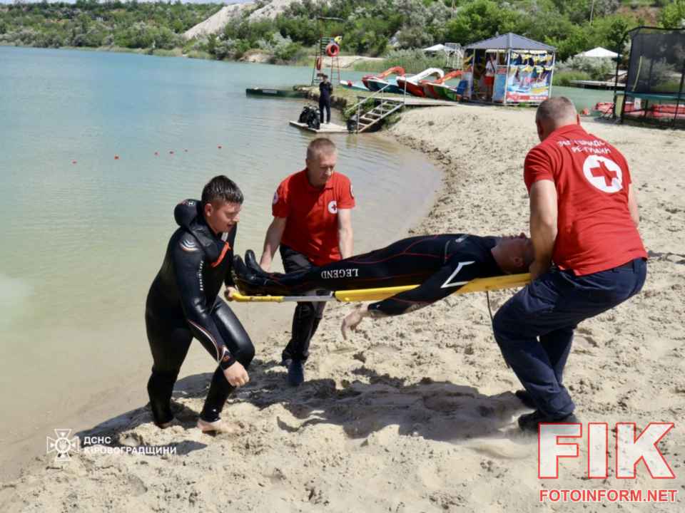 Виїзний брифінг ДСНС Кіровоградщини щодо безпеки на воді біля села Катеринівка.