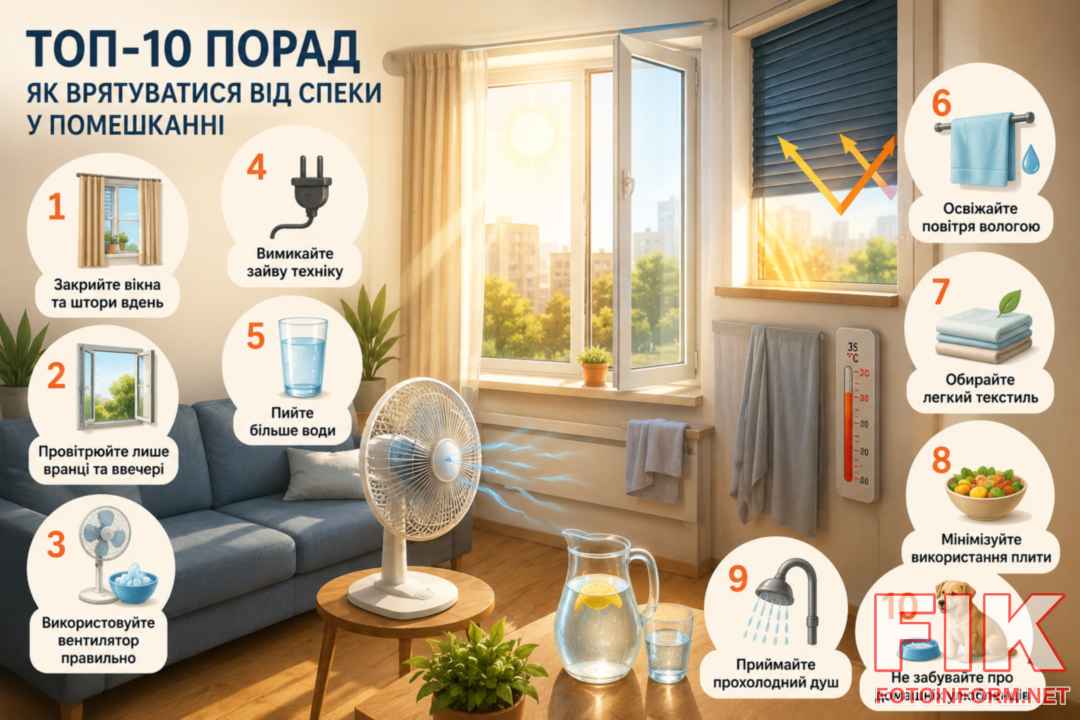 Літня спека в квартирі – як зберегти прохолоду в помешканні без кондиціонера.