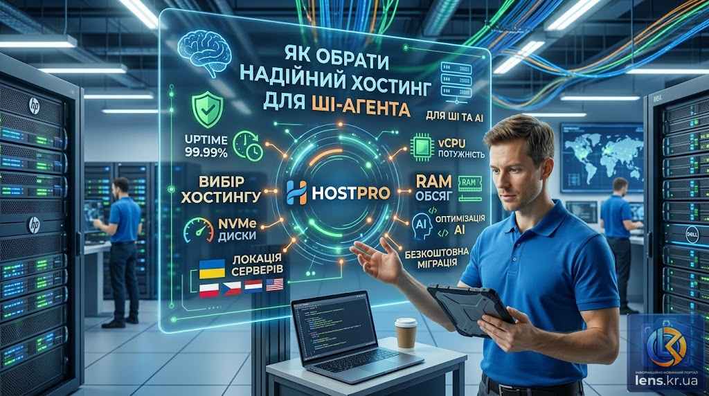 Інфографіка та параметри: вибір надійного хостингу Hostpro для сайтів та штучного інтелекту