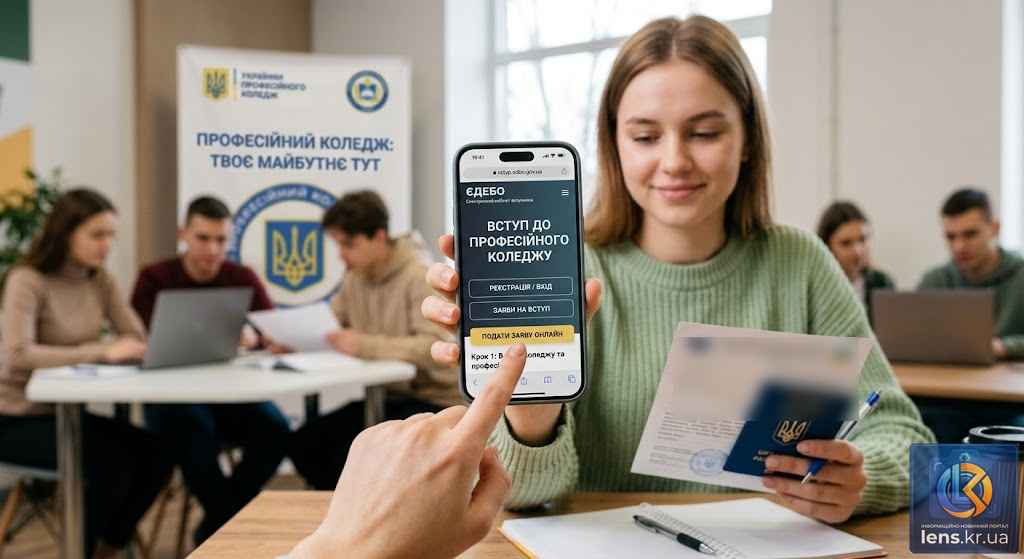Вступ до професійного коледжу через електронний кабінет ЄДЕБО