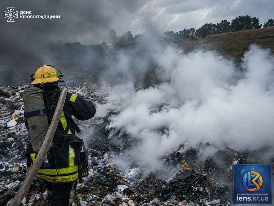 Рятувальники ДСНС ліквідовують пожежі на Кіровоградщині