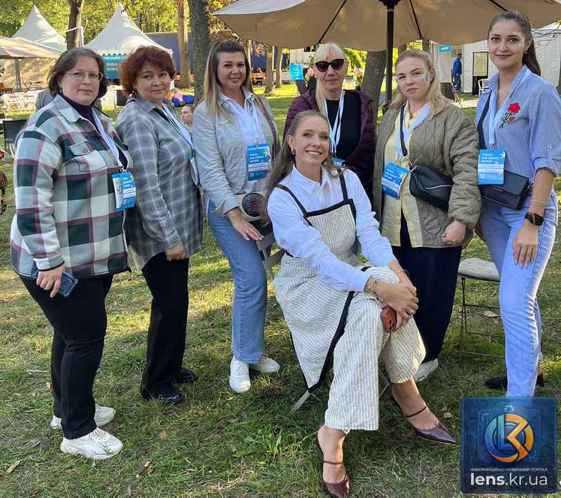 Учасники майстер-класу відвідують сімейний пікнік у Кропивницькому в Дендропарку